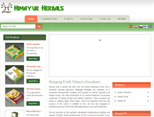 Tablet Screenshot of himayurherbals.com